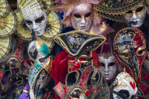 Venetian masks, Italy, venetia, Veneto, Włochy, maski, maski weneckie