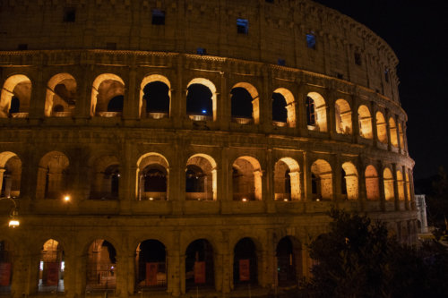 Koloseum, Rzym, Włochy, Rome, Italy, colosseum, view, city break, vacation, Rome by night, night, lights, city lights