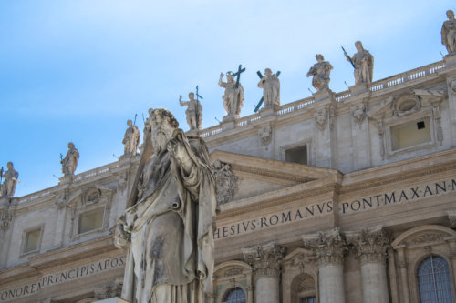 Watykan, vatican, tourist attraction, holy, holy place, statue, miejsce święte, posągi