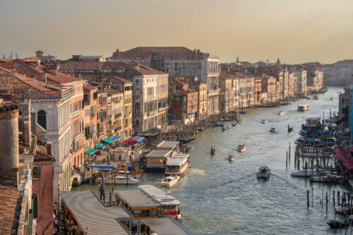 Wenecja, Venice, canal, old, holiday, vacation, tourist, ships, boats