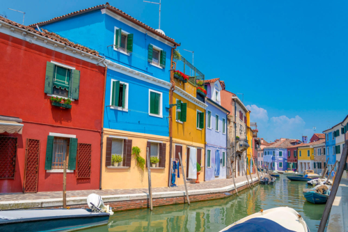 burano italy color hous colors hauses water